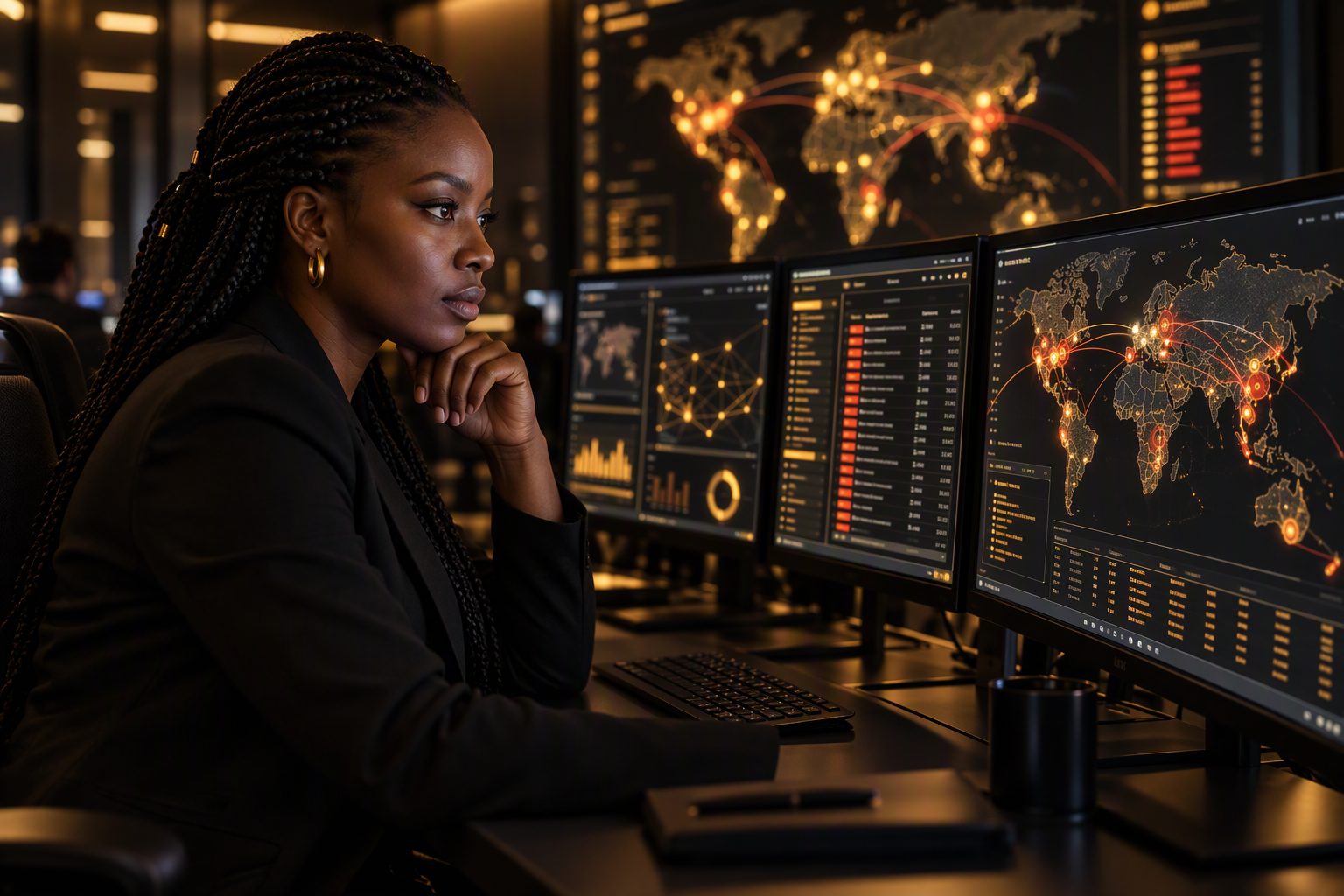 An Oasis Hive security analyst monitoring a client environment